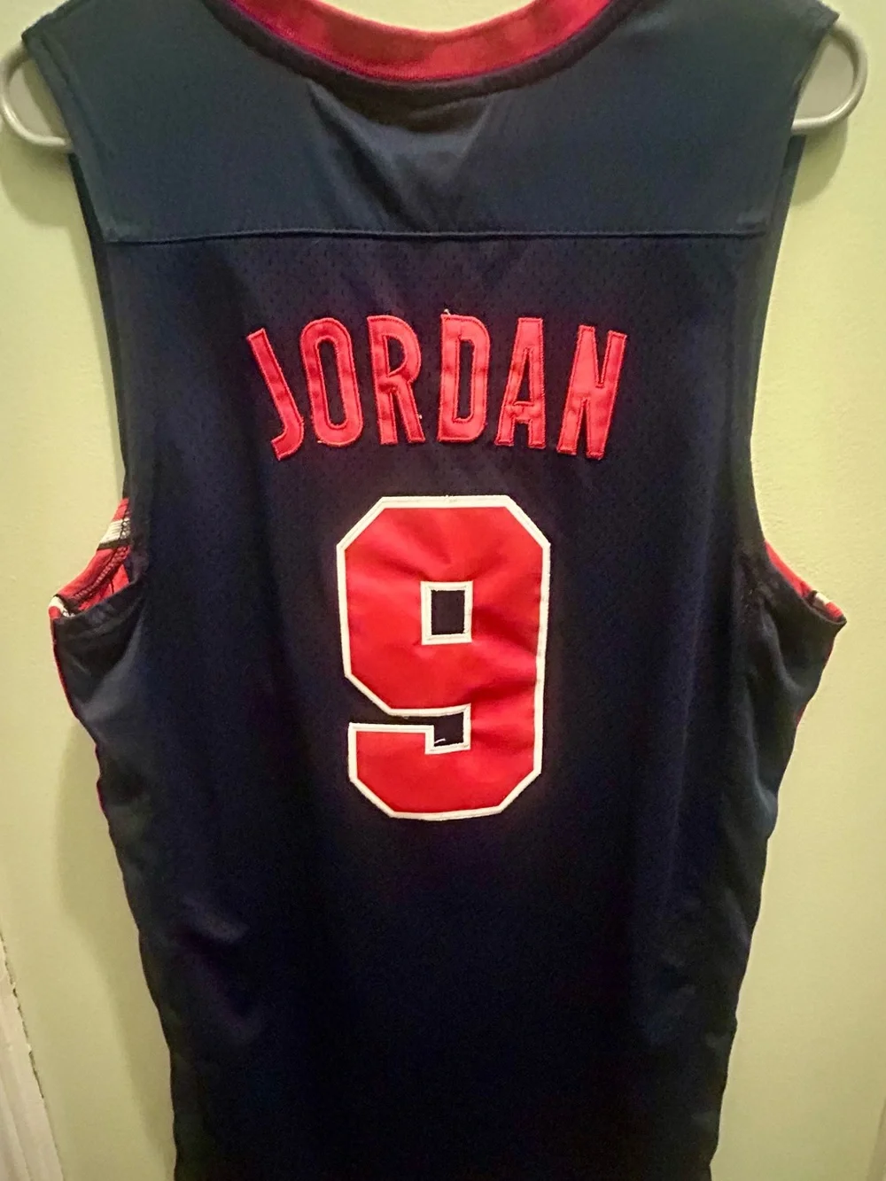 Nike Michael Jordan #9 USA Dream Team Basketball Jersey CD Patch Men’s Large